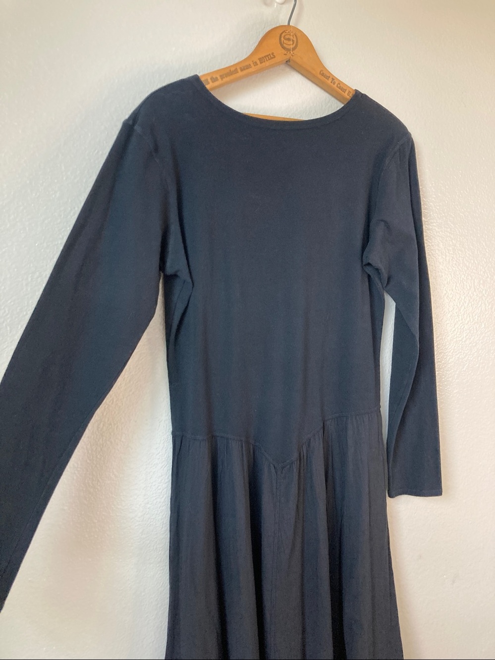 Luna Luz Dart & Tie Avant Garde Minimalist Dress Origami Bubble Midi sz L - Picture 4 of 14